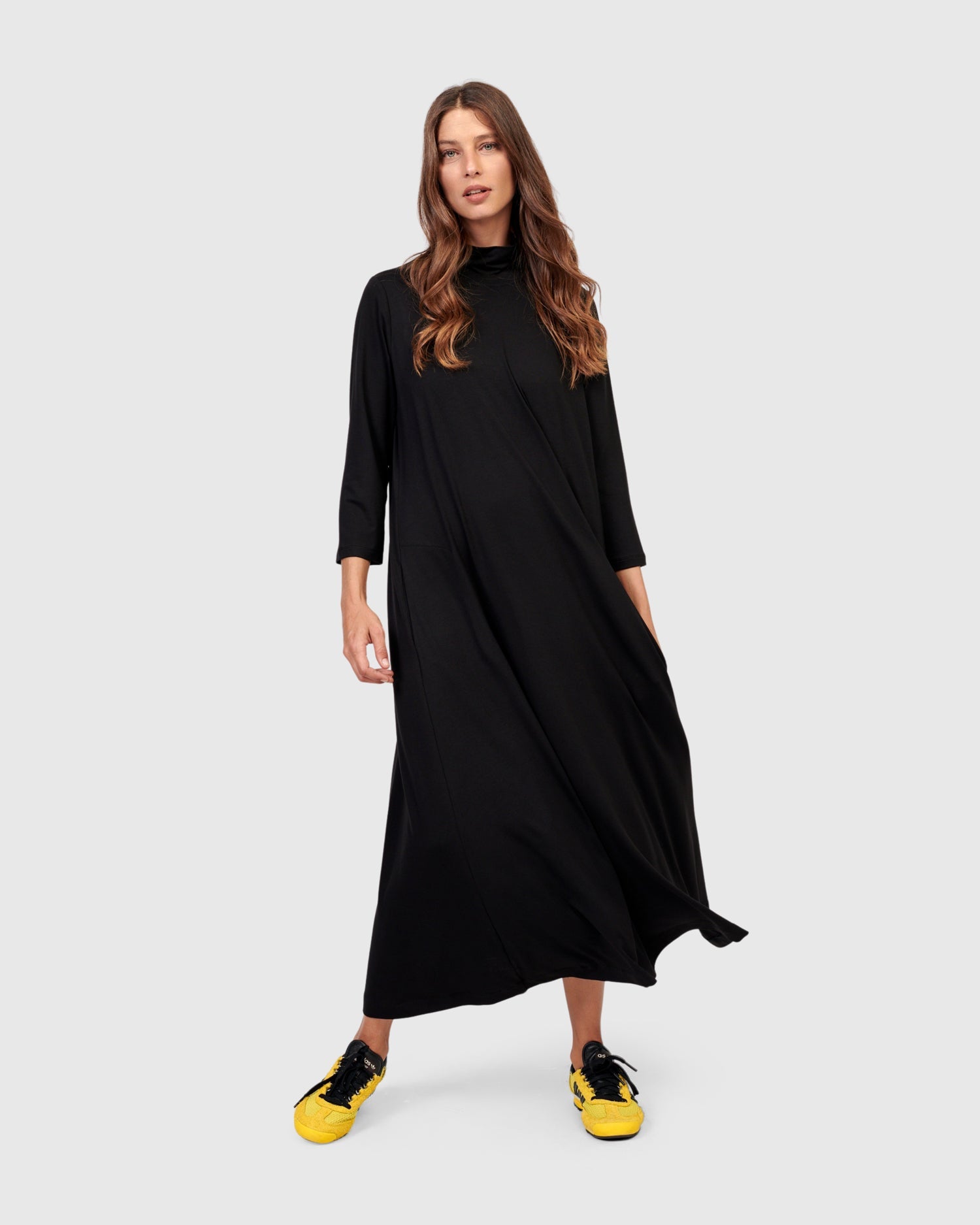 Essential A Line Dress, Black