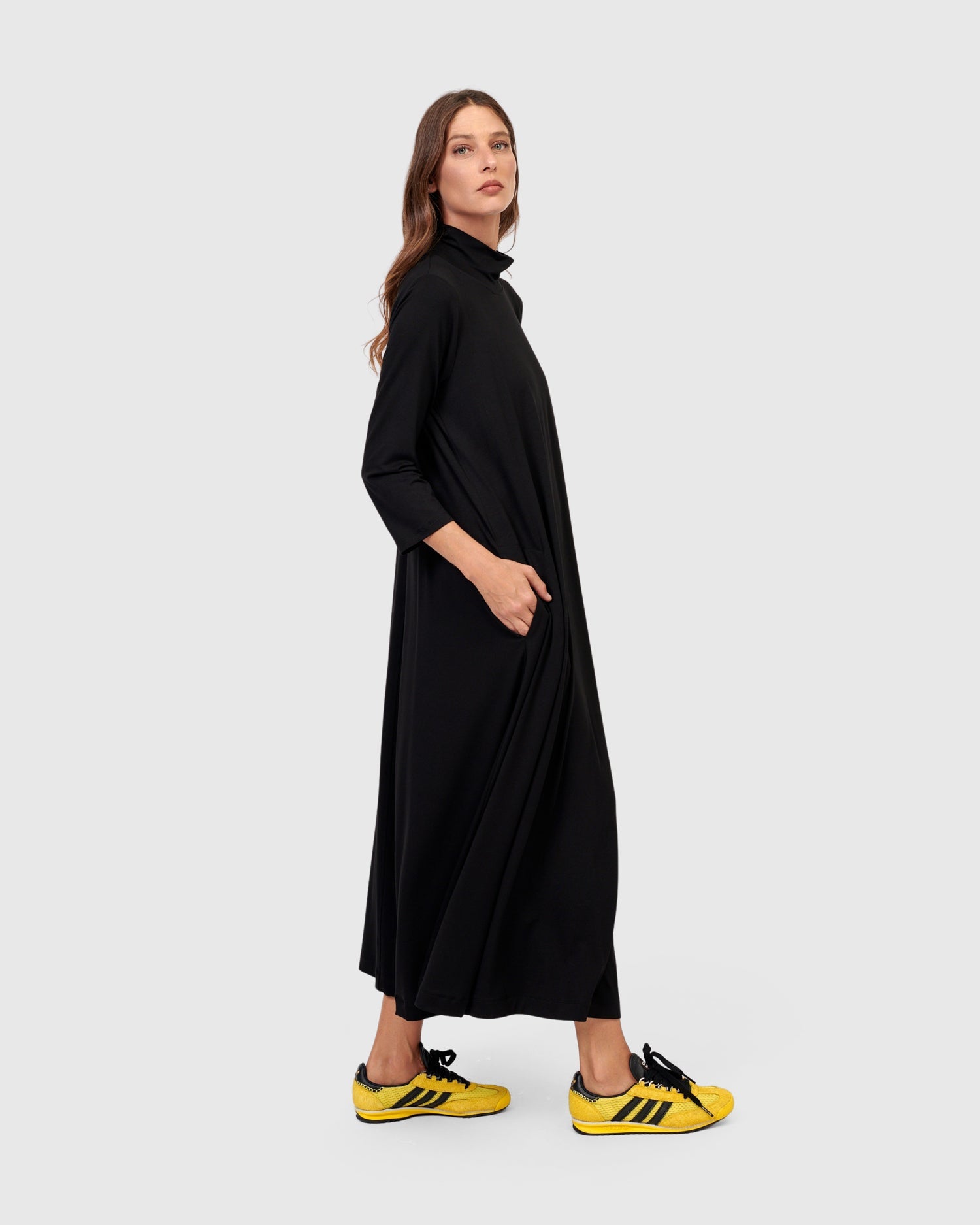 Essential A Line Dress, Black