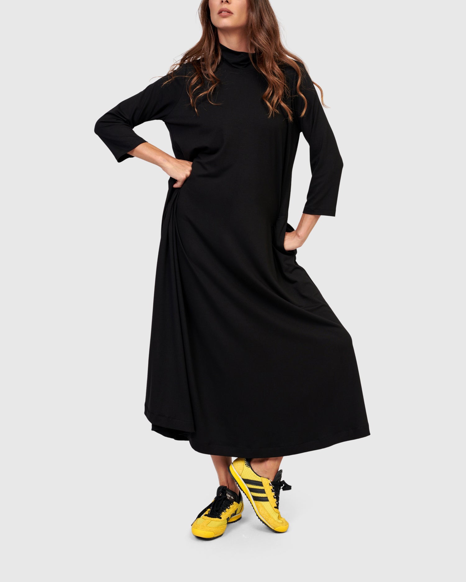 Essential A Line Dress, Black