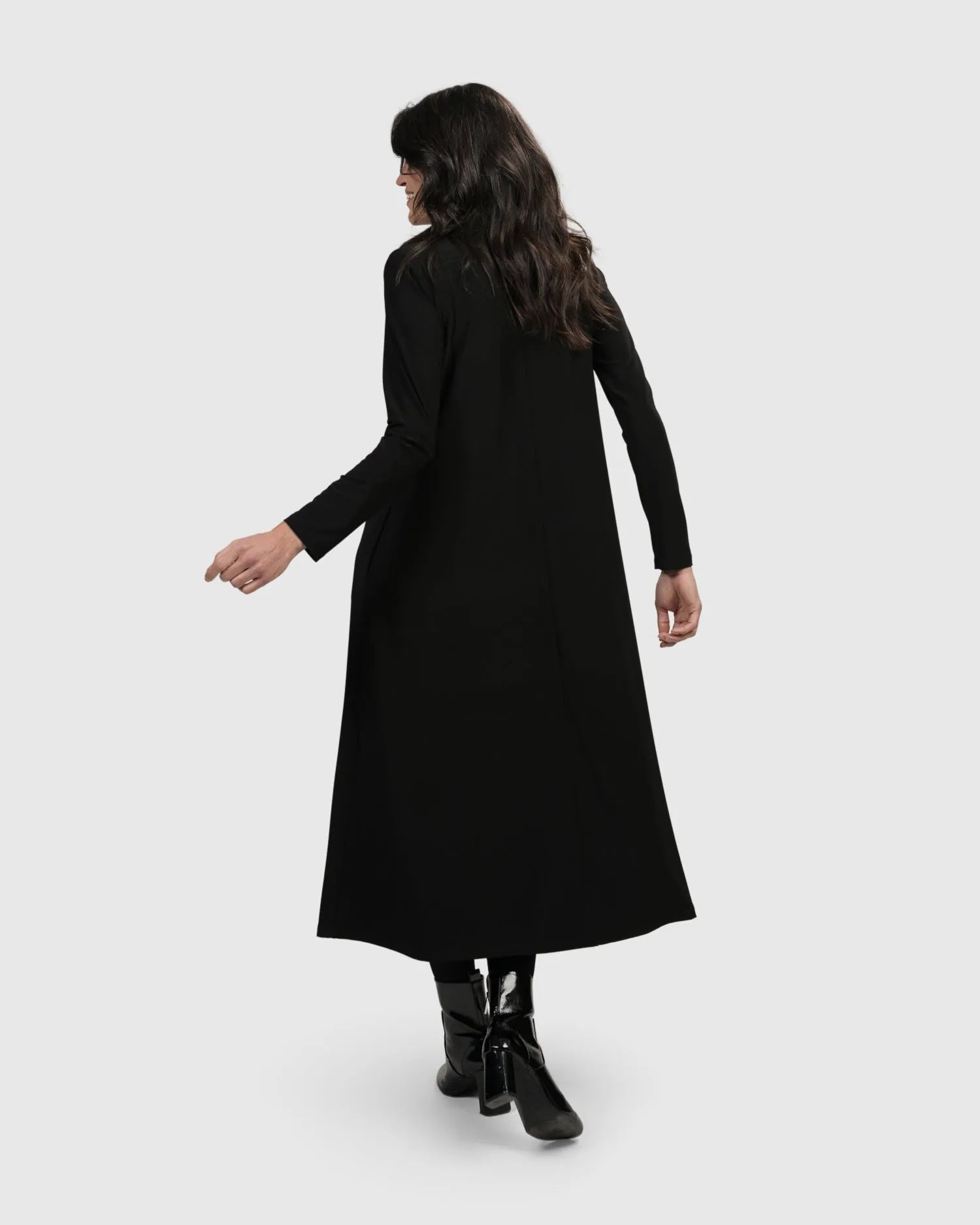 Essential A Line Dress, Black